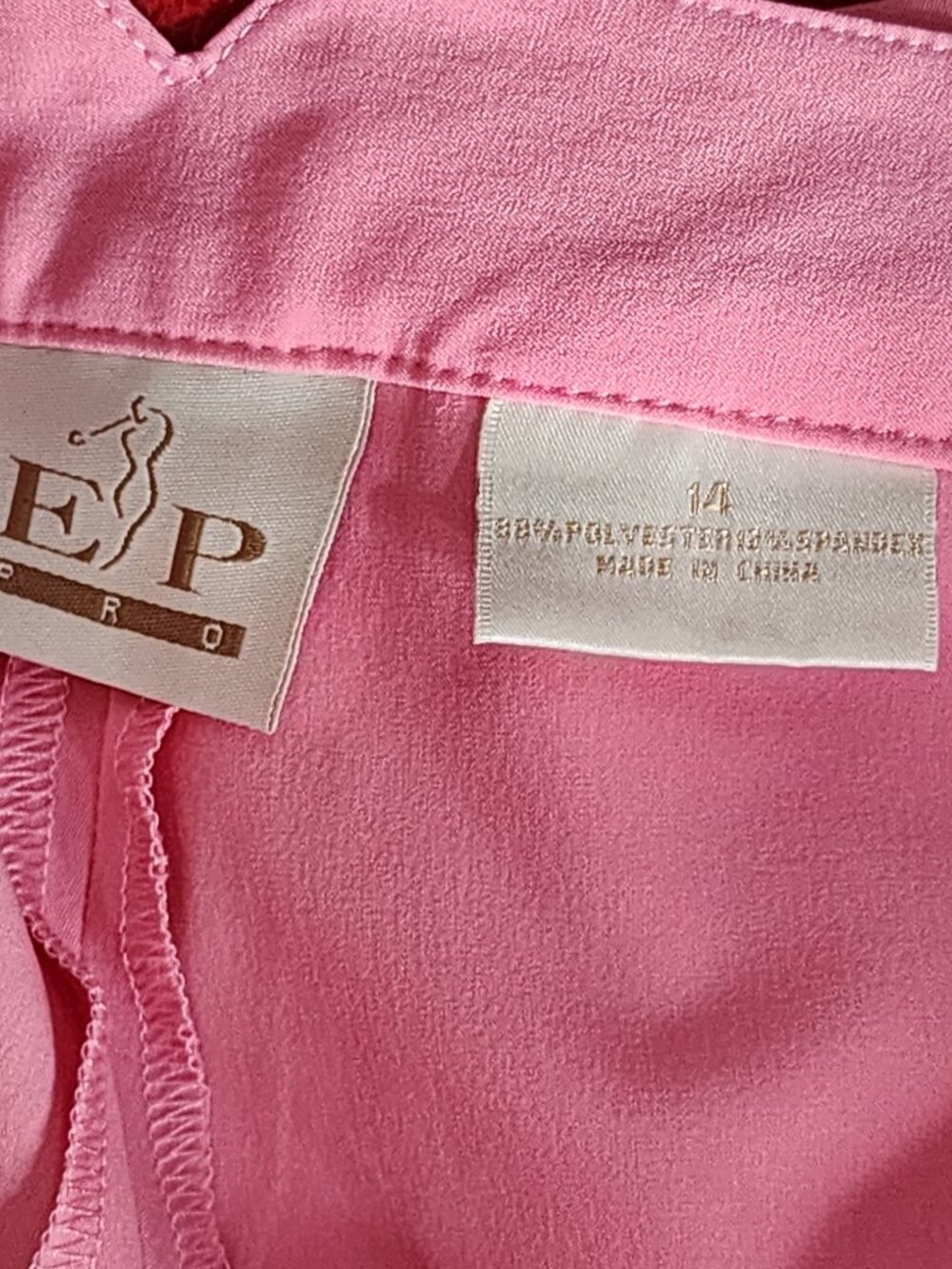EP Pro Flirt Pink 23" Poly Span Pro Stretch Pleated Pocketed Golf Shorts Size 14 - Picture 11 of 16